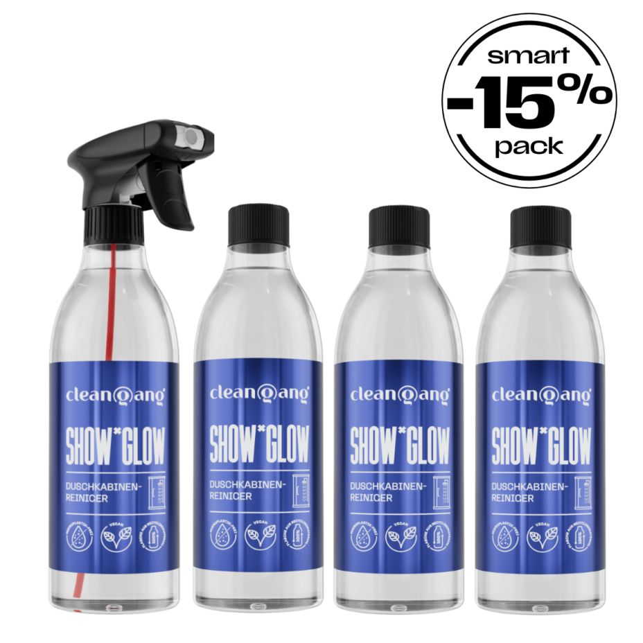 Smart Pack SHOW*GLOW – Duschkabinenreiniger & Refill-Flaschen