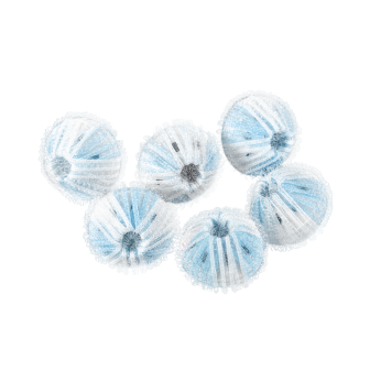 Fussel-Waschbälle, 6 Stück