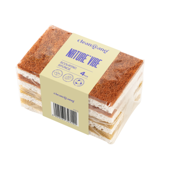 Schwämme aus Natur-Material, 4 Stück