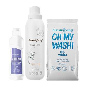 Set für weiße Wäsche mit Fleckenentferner