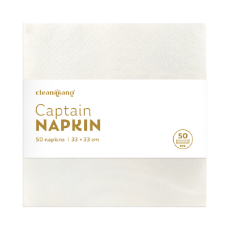 Servietten 3-lagig weiß, 50 Stück