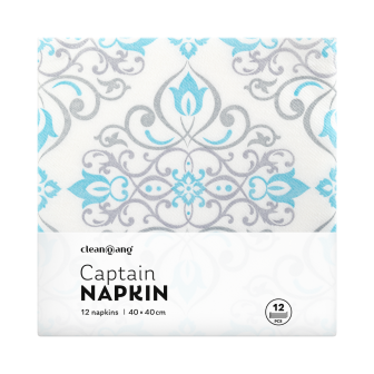 Air-laid Tafel-Servietten Ornament-Design, 12 Stück 