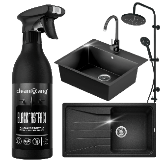  Reiniger für schwarze Waschbecken und Armaturen, 500 ml