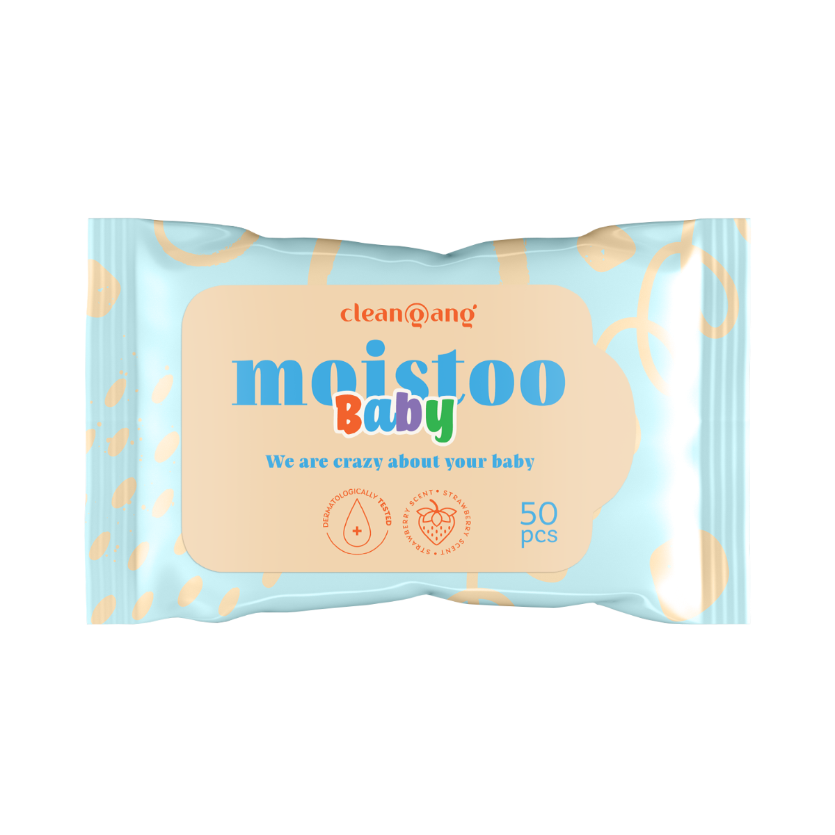 Feuchtes Toilettenpapier für Kinder, 50 Stück