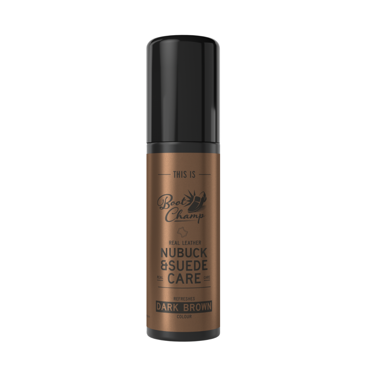 Wild- und Nubukleder Pflege dunkelbraun, 75 ml 